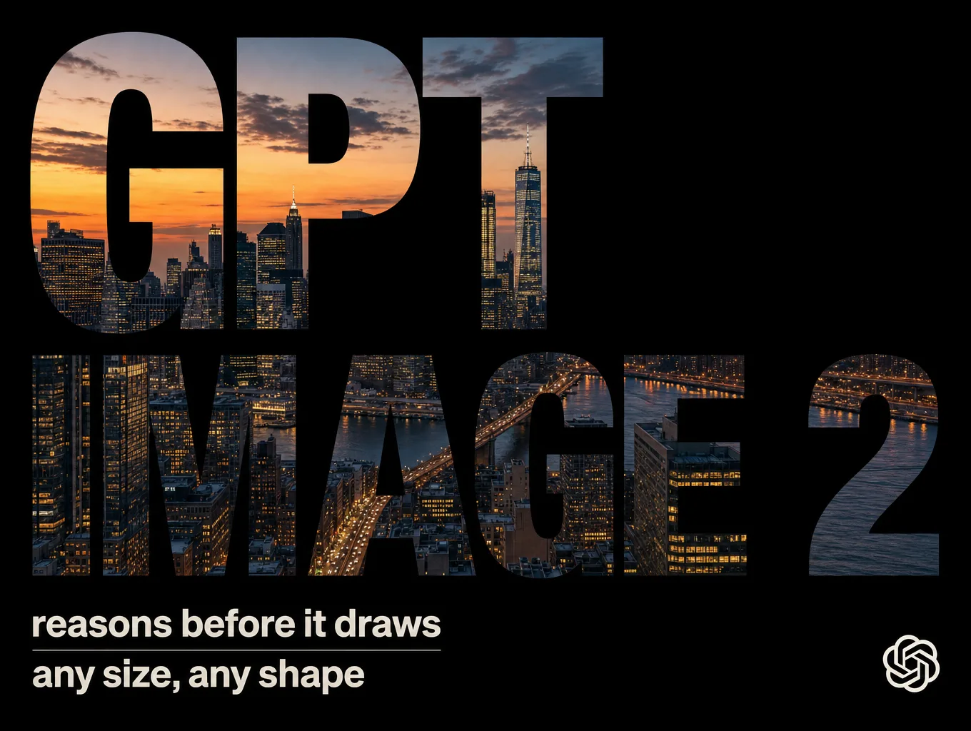 GPT Image 2 self-portrait, typographic poster