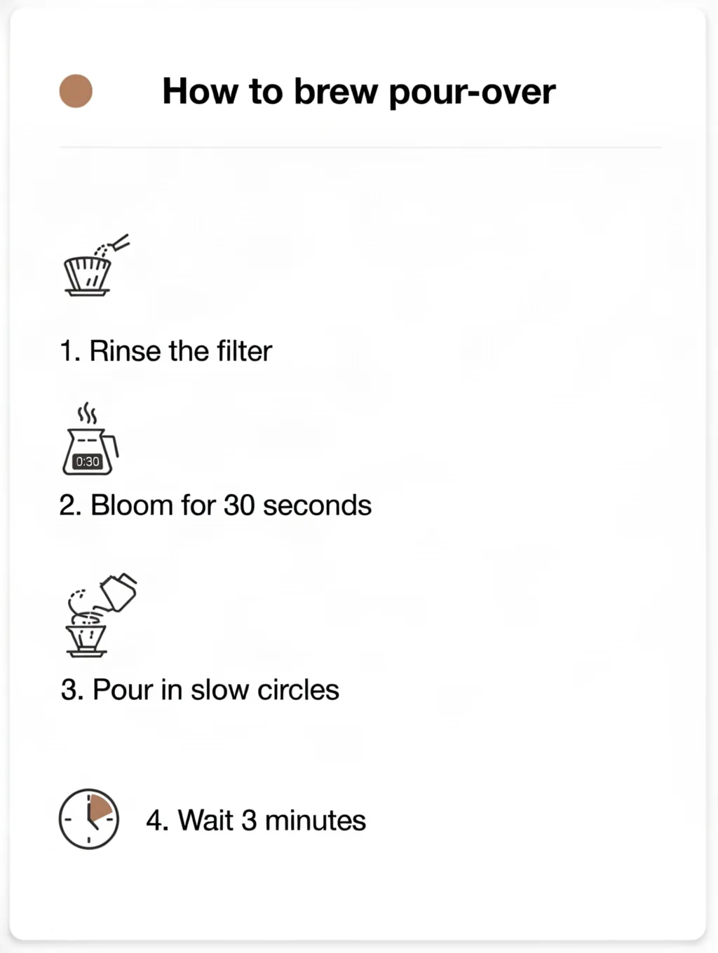 Ideogram 4.0 output for the infographic with steps prompt