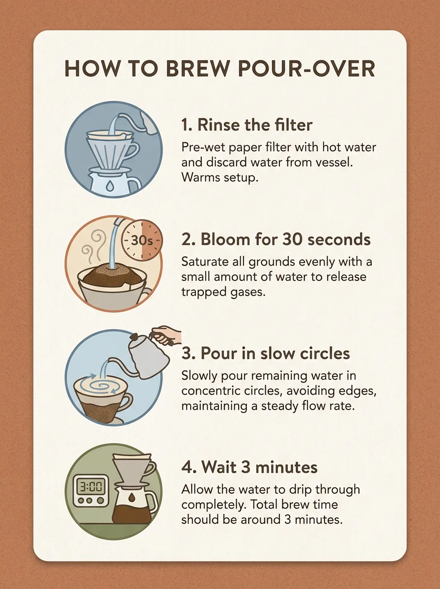 Infographic with steps